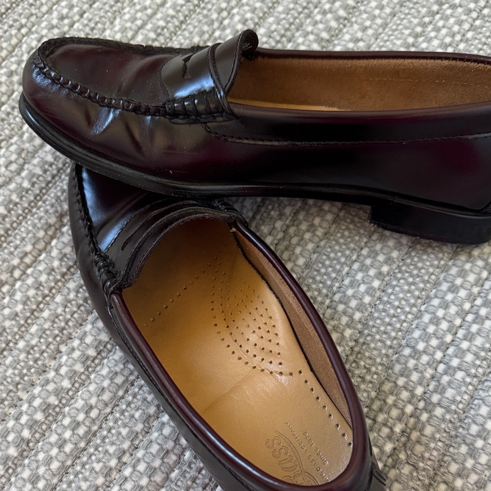 Bass Dark Brown Leather Loafers